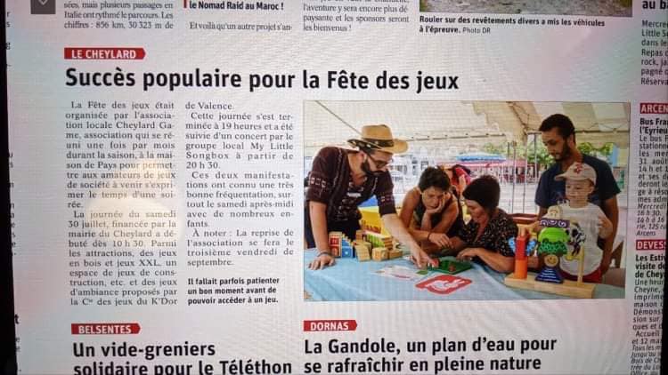 Article Fête place aux jeux 2022